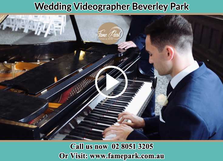 The Groom playing a piano Beverley Park NSW 2217