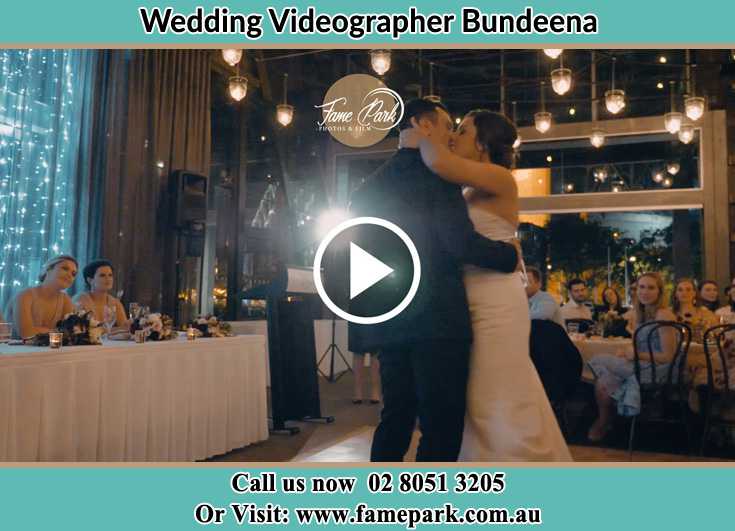 Bride and Groom kissed at the dance floor Bundeena NSW 2230