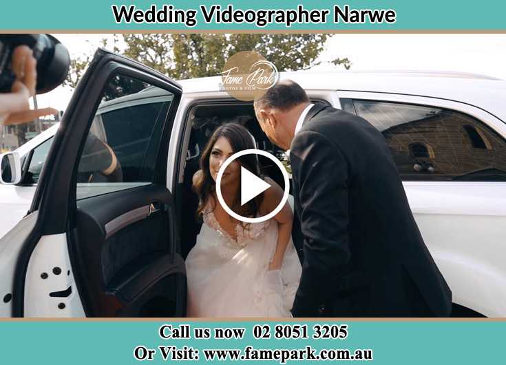 Bride going down the car Narwee NSW 2209