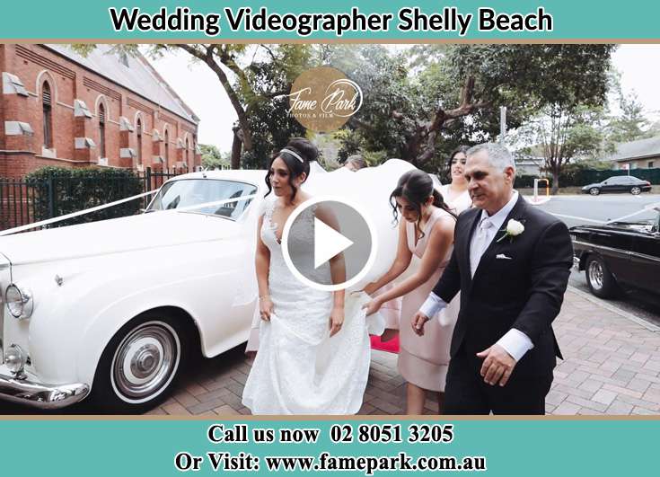 Bride and her father already prepared for the event Shelly Beach NSW 2261